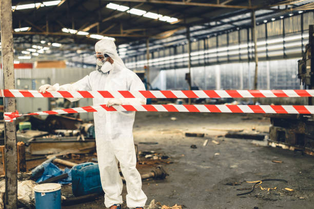 Professional Biohazard technician working in Medford, NJ